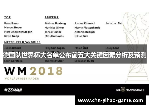 德国队世界杯大名单公布前五大关键因素分析及预测